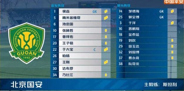 包含北京国安爆冷负于实力劲旅，遭遇两连败的词条